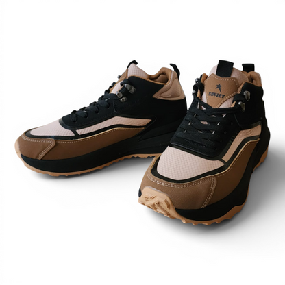 Soviet Mens Bogey Mid-Cut Sneaker – Tan/Black
