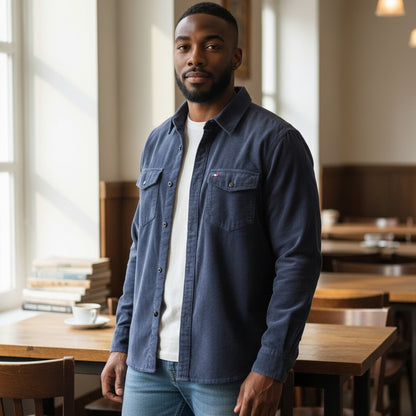 Corduroy Long Sleeve Button Up Shirt