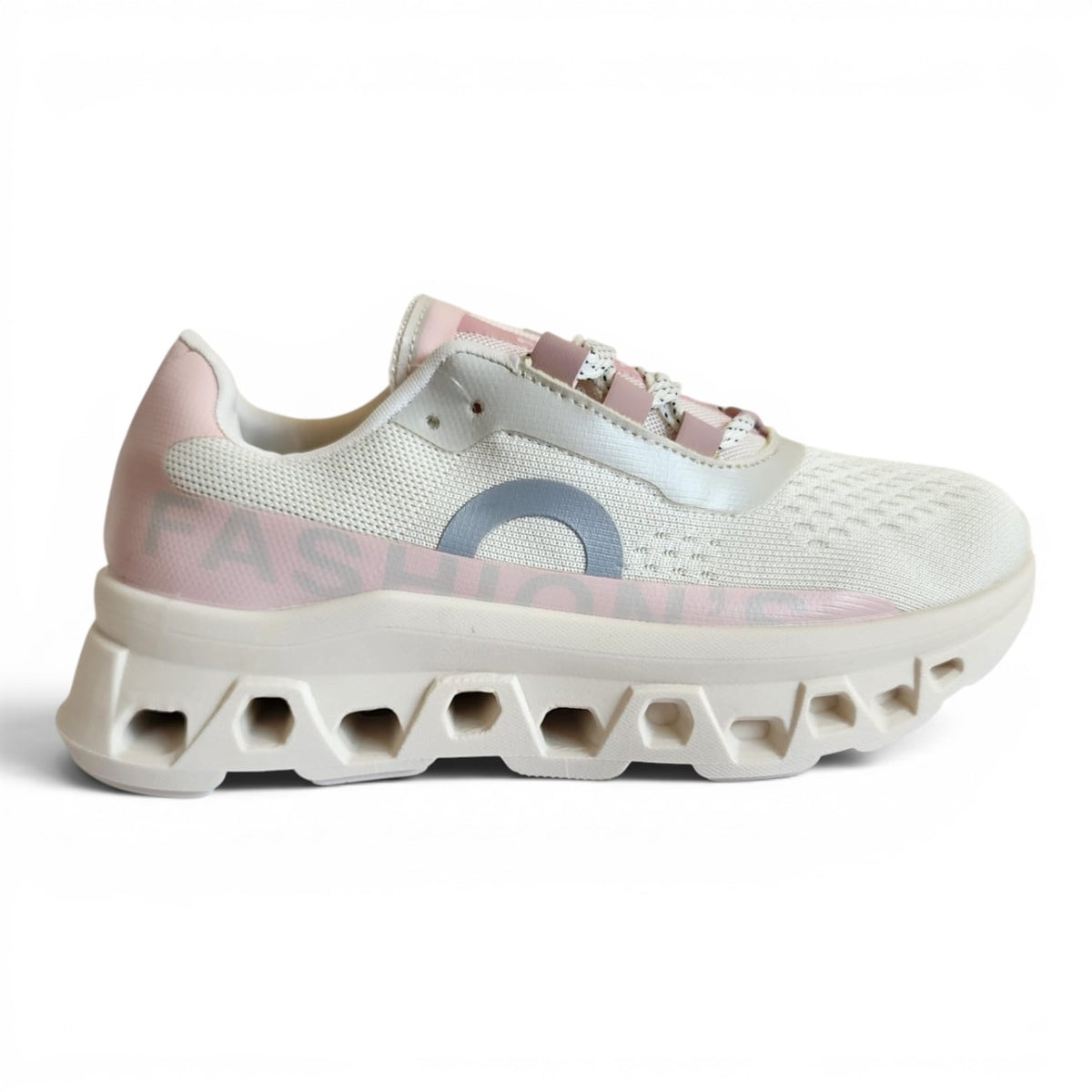 Women's Performance Athletic Sneakers – Cream & Blush Pink
