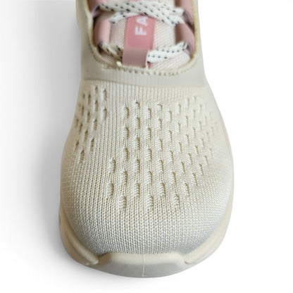 Women's Performance Athletic Sneakers – Cream & Blush Pink