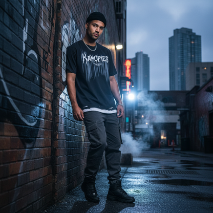 Kamopies Black Tee - City Editorial Lifestyle